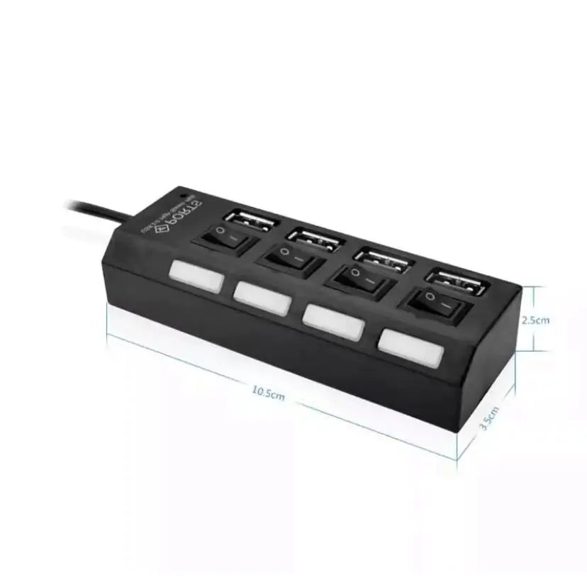 Concentrador USB 2.0 de 4 Puertos