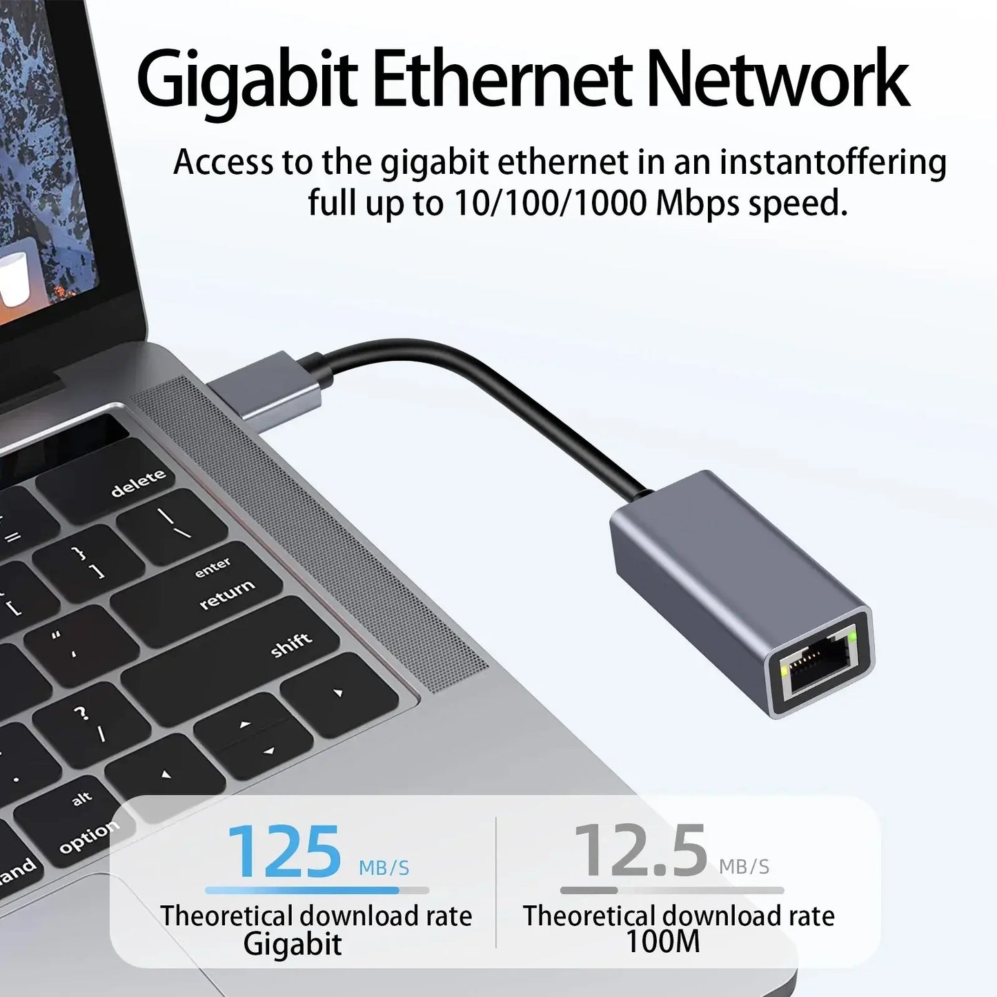 Convertidor Ethernet Gigabit