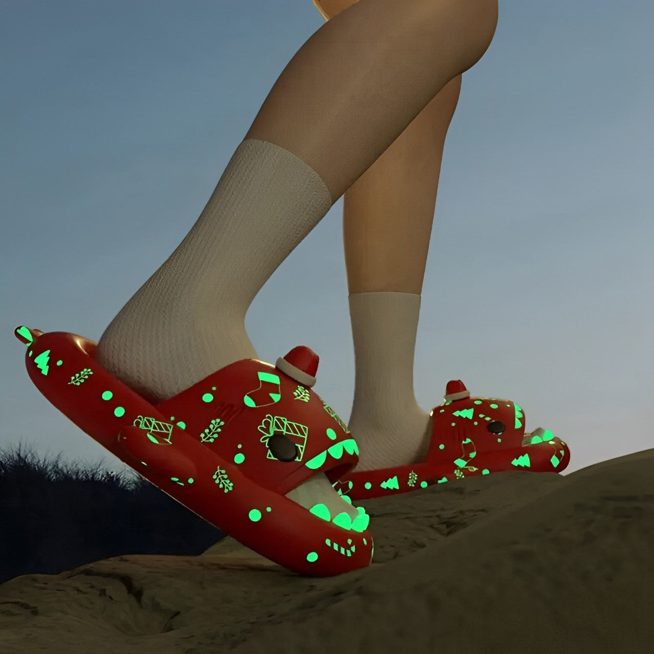 Luminous Shark Slippers