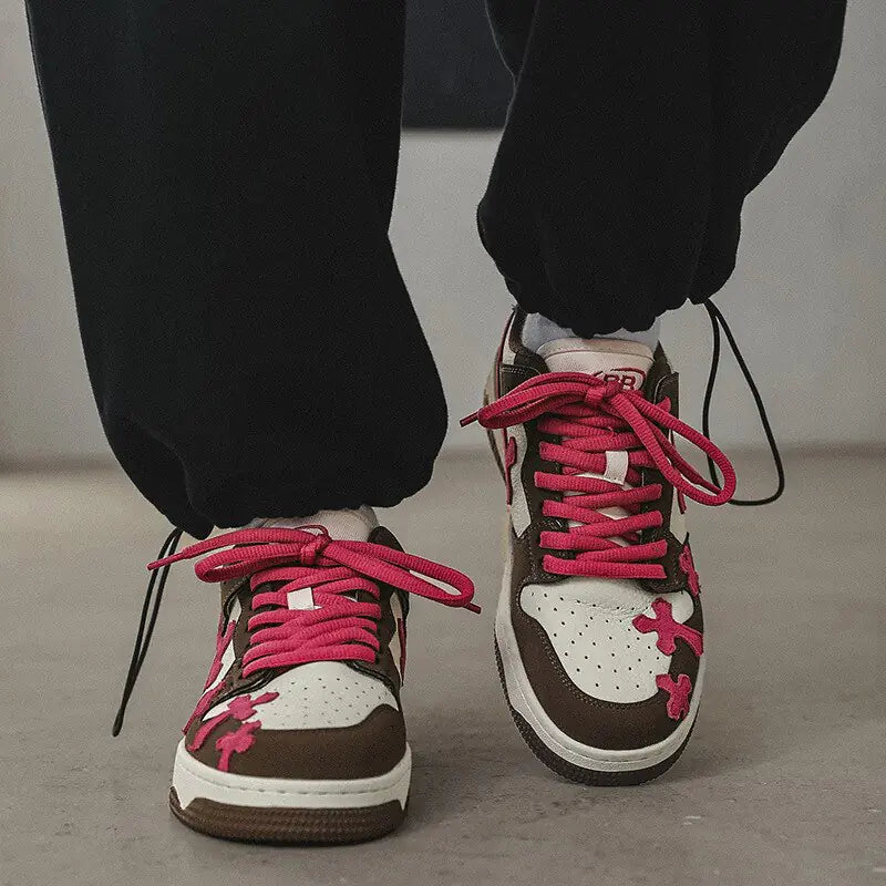 Zapatillas retro de skateboard para mujeres